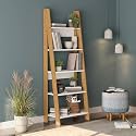 Wakefit Book Shelf for Home | 1 Year Warranty | 5 Shelves, Stand, Rack for Home Library, Modern Multipurpose Rack, Engineered Wood (Zora, Urban Teak)