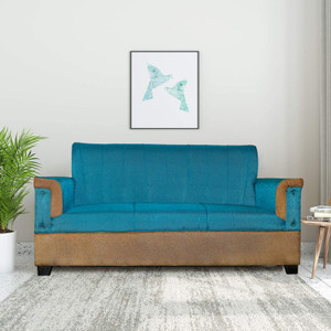 wakesure premium quality jute fabric 3 seater  sofa