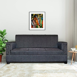 wakesure premium quality jute fabric 3 seater  sofa