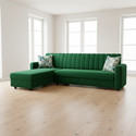 WAKESURE Premium Quality L Shape LHS Velvet