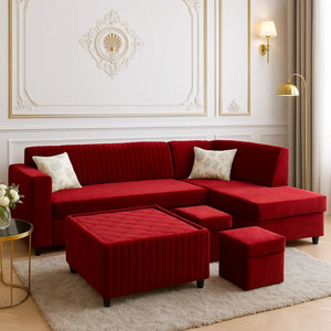 wakesure premium quality rhs velvet fabric 3  2  2  1 sofa set