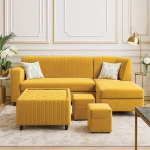 wakesure premium quality rhs velvet fabric 3  2  2  1 sofa set