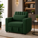 WAKESURE Premium Quality Velvet Fabric 1 Seater
