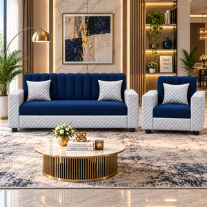 wakesure premium quality velvet fabric 3  1 sofa set