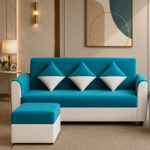 wakesure premium quality velvet fabric 3  1 sofa set