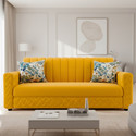 WAKESURE Premium Quality Velvet Fabric 3 Seater