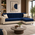 WAKESURE Premium Quality Velvet Fabric 6 Seater