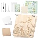 Wakhow Flower Press Kit, 11" x 11" Large Wooden Flower Press for Adult Teen