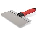 WAL-BOARD TOOLS Marshalltown Tuff-Grip Handle Taping Knives, Stainless Steel Blade, 254mm Blade Length, Made in The USA, 018-060