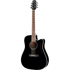 walden d350ceb standard 350 series acoustic electric guitar drednaught cutaway black