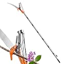Walensee 10FT Pole Saw for Tree Trimming, Manual Pruner with Saw & Shears