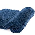 Walensee Bathroom Rug Non Slip Bath Mat for Bathroom (50x80cm, Navy Blue) Water Absorbent Soft Microfiber Shaggy Bathroom Mat Machine Washable Bath Rug for Bathroom Thick Plush Rugs for Shower