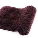 Walensee Bathroom Rug Non Slip Bath Mat for Bathroom (16 x 24, Merlot) Water Absorbent Soft Microfiber Shaggy Bathroom Mat Machine Washable Bath Rug for Bathroom Thick Plush Rugs for Shower