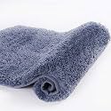Walensee Bathroom Rug Non Slip Bath Mat for Bathroom (50x80cm, Dark Grey) Water Absorbent Soft Microfiber Shaggy Bathroom Mat Machine Washable Bath Rug for Bathroom Thick Plush Rugs for Shower