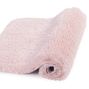 walensee large bathroom rug 24 x 48 blush extra soft and absorbent shaggy bathroom mat machine washable microfiber bath mat for bathroom non slip bath mat luxury bathroom floor mats