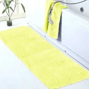 walensee large bathroom rug 24 x 36 yellow extra soft and absorbent shaggy bathroom mat machine washable microfiber bath mat for bathroom non slip bath mat luxury bathroom floor mats