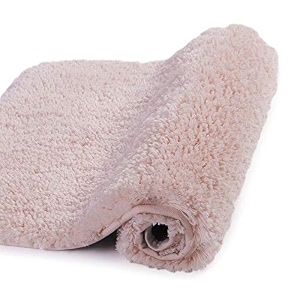 walensee large bathroom rug 24 x 36 dusty pink extra soft and absorbent shaggy bathroom mat machine washable microfiber bath mat for bathroom non slip bath mat luxury bathroom floor mats