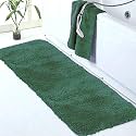 Walensee Large Bathroom Rug (24 x 72, Hunter Green) Extra Soft and Absorbent Shaggy Bathroom Mat Machine Washable Microfiber Bath Mat for Bathroom, Non Slip Bath Mat, Luxury Bathroom Floor Mats