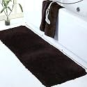Walensee Large Bathroom Rug (24 x 72, Brown) Extra Soft and Absorbent Shaggy Bathroom Mat Machine Washable Microfiber Bath Mat for Bathroom, Non Slip Bath Mat, Luxury Bathroom Floor Mats