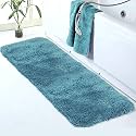Walensee Large Bathroom Rug (24 x 60, Teal) Extra Soft and Absorbent Shaggy Bathroom Mat Machine Washable Microfiber Bath Mat for Bathroom, Non Slip Bath Mat, Luxury Bathroom Floor Mats