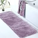Walensee Large Bathroom Rug (24 x 60, Lavender) Extra Soft and Absorbent Shaggy Bathroom Mat Machine Washable Microfiber Bath Mat for Bathroom, Non Slip Bath Mat, Luxury Bathroom Floor Mats
