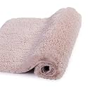 Walensee Large Bathroom Rug (24 x 48, Dusty Pink) Extra Soft and Absorbent Shaggy Bathroom Mat Machine Washable Microfiber Bath Mat for Bathroom, Non Slip Bath Mat, Luxury Bathroom Floor Mats