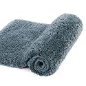 Walensee Large Bathroom Rug (24 x 48, Slate) Extra Soft and Absorbent Shaggy Bathroom Mat Machine Washable Microfiber Bath Mat for Bathroom, Non Slip Bath Mat, Luxury Bathroom Floor Mats