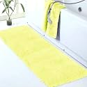 Walensee Large Bathroom Rug (24 x 36, Yellow) Extra Soft and Absorbent Shaggy Bathroom Mat Machine Washable Microfiber Bath Mat for Bathroom, Non Slip Bath Mat, Luxury Bathroom Floor Mats