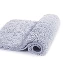 Walensee Large Bathroom Rug (24 x 48, Growing Blue) Extra Soft and Absorbent Shaggy Bathroom Mat Machine Washable Microfiber Bath Mat for Bathroom, Non Slip Bath Mat, Luxury Bathroom Floor Mats