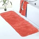 Walensee Large Bathroom Rug (24 x 60, Iiving Coral) Extra Soft and Absorbent Shaggy Bathroom Mat Machine Washable Microfiber Bath Mat for Bathroom, Non Slip Bath Mat, Luxury Bathroom Floor Mats