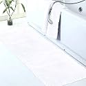 Walensee Large Bathroom Rug (24 x 72, White) Extra Soft and Absorbent Shaggy Bathroom Mat Machine Washable Microfiber Bath Mat for Bathroom, Non Slip Bath Mat, Luxury Bathroom Floor Mats