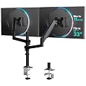 WALI Tall Dual Monitor Desk Mount for 13-33 inch Screens, 19.8 lbs per Arm