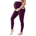 Walifrey Maternity Leggings with Pockets Over the Belly