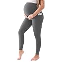 Walifrey Maternity Leggings with Pockets Over the Belly