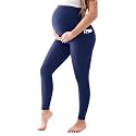 Walifrey Maternity Leggings with Pockets Over the Belly