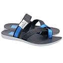 Walkaroo Mens Sandal Black Blue Sandals - 6 UK (GG8210)