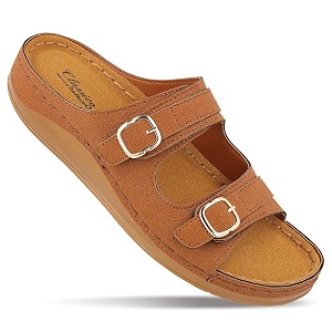 WALKAROO Womens Slip On Comfort Sandals -