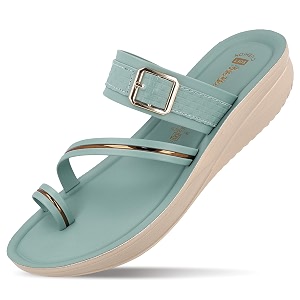 WALKAROO Womens Comfort Toe-Post Sandals Cushioned Sole