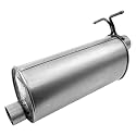 Walker Quiet-Flow SS 21583 Direct Fit Exhaust Muffler 3" Inlet (ID) 3" Outlet (ID) for Ford F-250 Super Duty