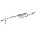 Walker Quiet-Flow SS 47850 Direct Fit Exhaust Muffler Assembly 2.25" Inlet (OD) 2.25" Outlet (OD) for Nissan Frontier