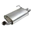 Walker Quiet-Flow SS 53443 Direct Fit Exhaust Muffler Assembly 1.69" Inlet (OD) 2" Outlet (OD) for Nissan Sentra