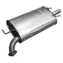 Walker Quiet-Flow SS 53602 Direct Fit Exhaust Muffler Assembly 2.25" Inlet (OD) 2" Outlet (OD) for Toyota Camry