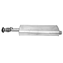 Walker Quiet-Flow SS 54654 Direct Fit Exhaust Muffler Assembly 2.75" Inlet (OD) 2.5" Outlet (ID) for Chevrolet Trailblazer