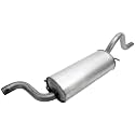 Walker Quiet-Flow SS 55559 Direct Fit Exhaust Muffler Assembly 2.25" Inlet (ID) 2.25" Outlet (OD) for Chrysler Town & Country