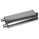 Walker SoundFX 18191 Direct Fit Exhaust Muffler 2.5" Inlet (ID) 2" Outlet (OD) for Chevrolet C10