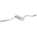 Walker SoundFX 18932 Direct Fit Exhaust Muffler 2" Inlet (ID) 2.125" Outlet (ID) for Volvo S70