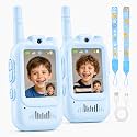 Video Walkie Talkies for Kids, 2 Pack Rechargeable with Screen