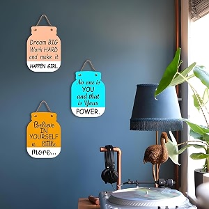 unihouse wall art mdf wooden hanging for living room  bedroom  home decor  office  gift  quotes items house decoration decorative hanging items for gifting wall decor design 5