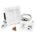 BASEPORT in Wall Cable Management Kit, Complete TV Cable Hider Wall Kit