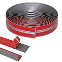 Wall Corner Protector, Inside &amp; Outside Self Adhesive Wall Corner Guard&amp;Edge Protector, Flexible Vinyl Corner Moulding Trim Caulk Strip, Peel and Stick Trim for Ceiling, Countertop, Grey, 2.4inx10ft